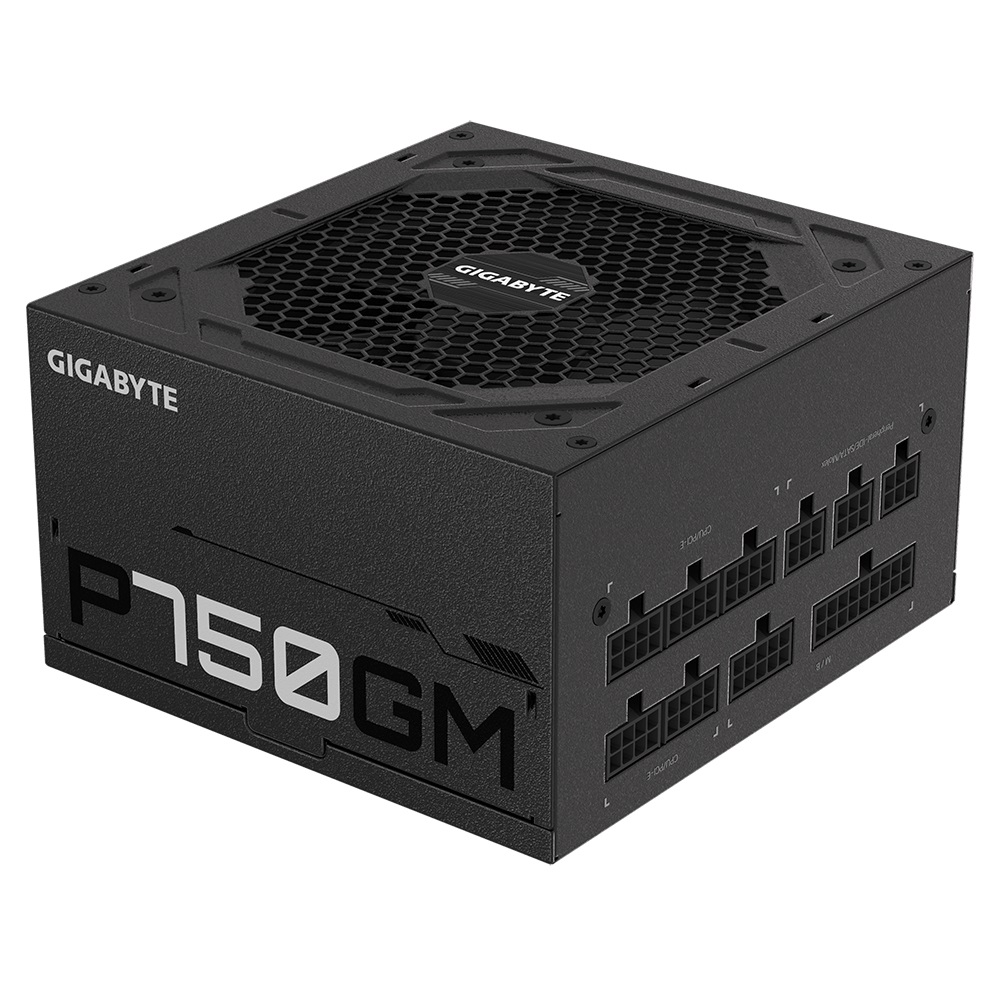 Gigabyte GP-P750GM Alimentatore 750W ATX 80Plus Gold, Ventola 120mm, Completamente Modulare