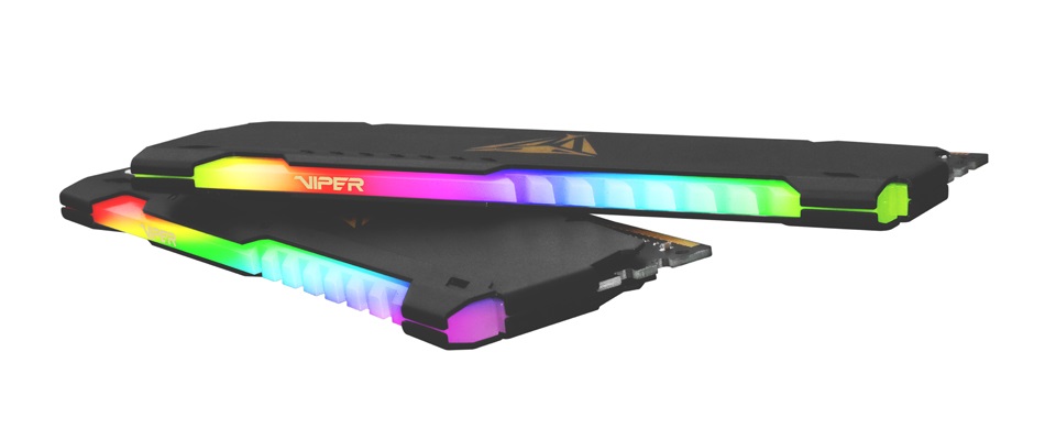 Patriot Memory Viper Steel RGB Kit 32GB (2 x 16GB) DDR4 3200MHz CL18 con Dissipatore in Alluminio