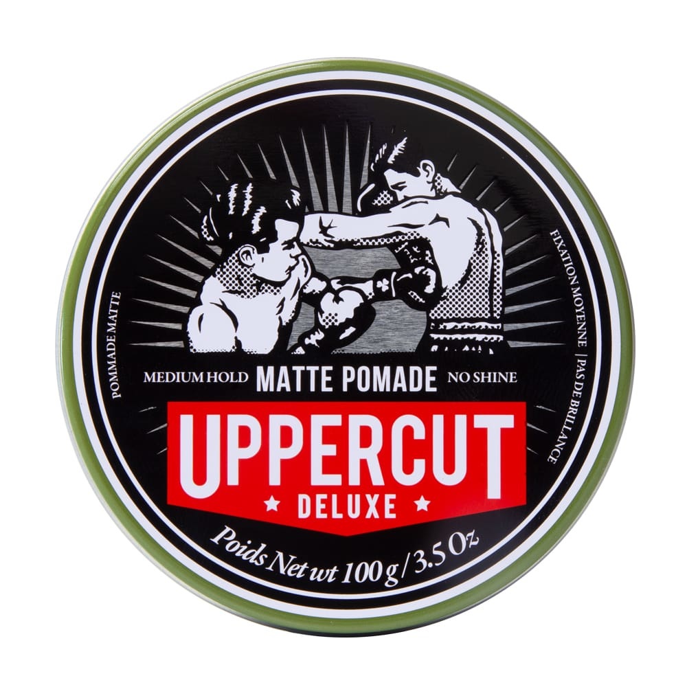 Uppercut Deluxe Matte Pomade - Cera per capelli 100 g, Tenuta Media, Finish Opaco, Facile da Risciacquare
