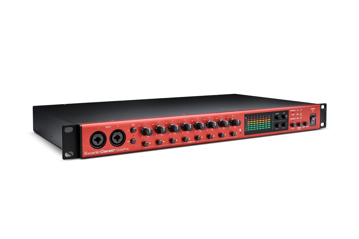 Focusrite Clarett OctoPre - Preamplificatore Microfonico ADAT 8 Ingressi e 8 Uscite, 24bit/192kHz, Funzione AIR