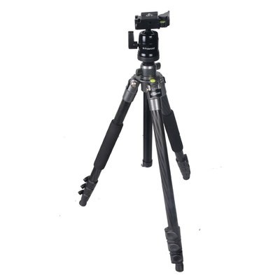 Polaroid Treppiede Carbonio PLTRIC - Professionale, Leggero (2,75 kg), Capacità 9 kg, Gambe Regolabili, Testa a Sfera