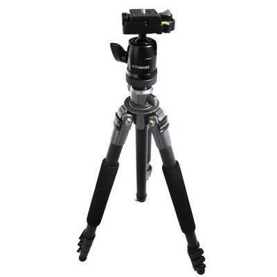 Polaroid Treppiede Carbonio PLTRIC - Professionale, Leggero (2,75 kg), Capacità 9 kg, Gambe Regolabili, Testa a Sfera