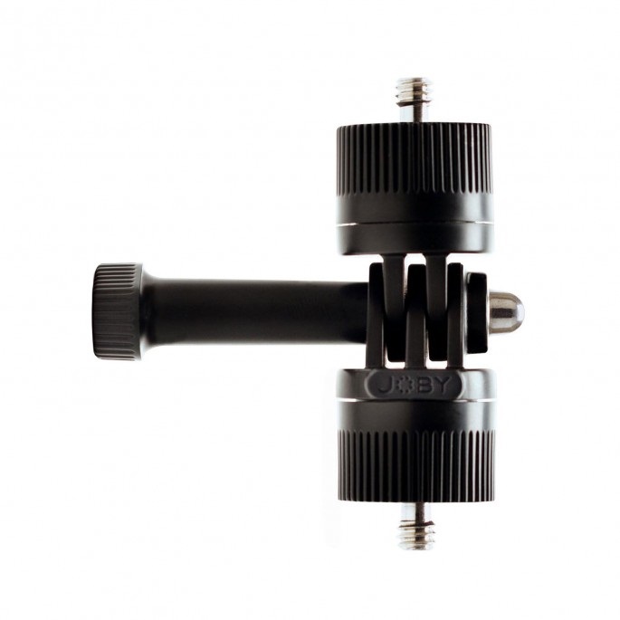 JOBY Mini Pivot Arm Nero - Braccio Girevole con Vite Thumbscrew e Supporto per Action Camera