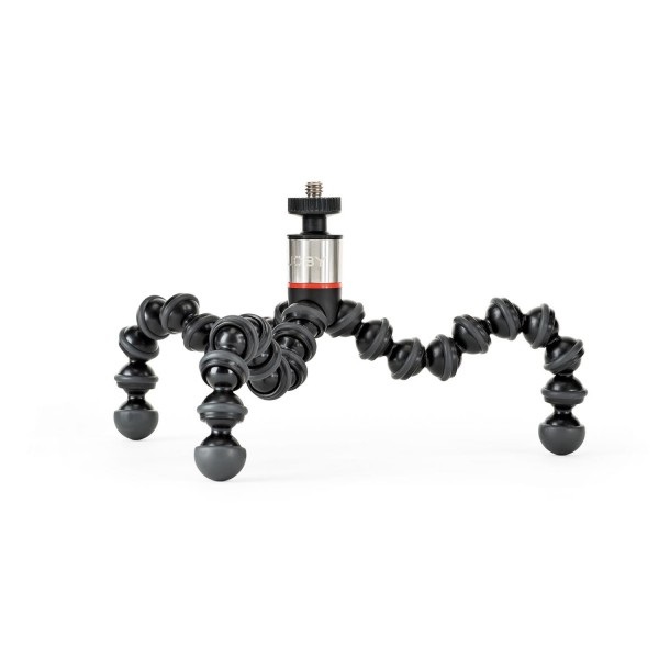 Joby GorillaPod 325 JB01505-BWW Treppiede per Fotocamera - Nero/Antracite, Testa a Sfera Inclinabile a 90°, Leggero e Flessibile