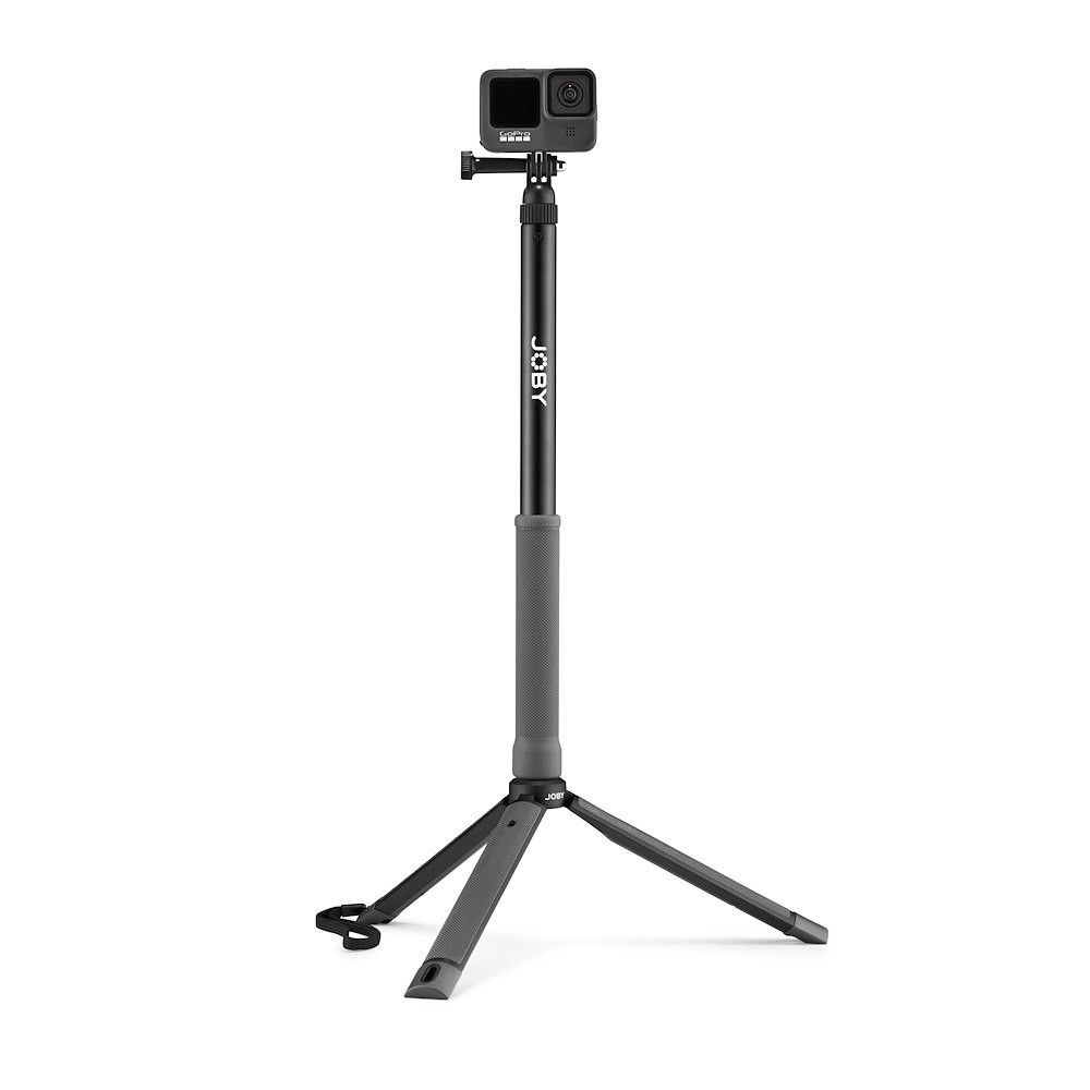 Joby TelePod Sport - Treppiede Impermeabile Estensibile per Action Camera e Smartphone, Ideale per Vlogging e Creazione di Contenuti