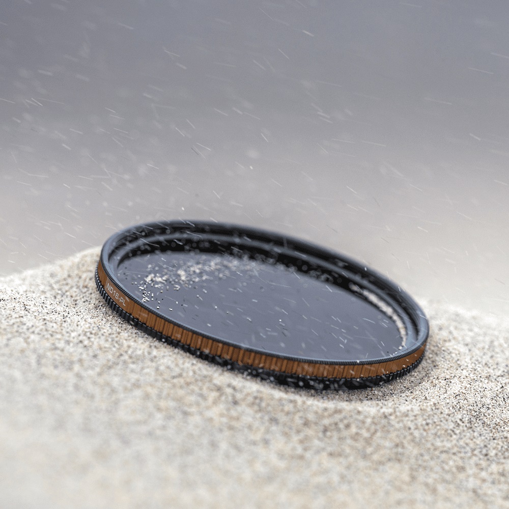 PolarPro QuartzLine ND16/PL Filtro a densità neutra e polarizzatore 82 mm - Vetro di quarzo puro, 4 stop di luce, 16 strati di rivestimento