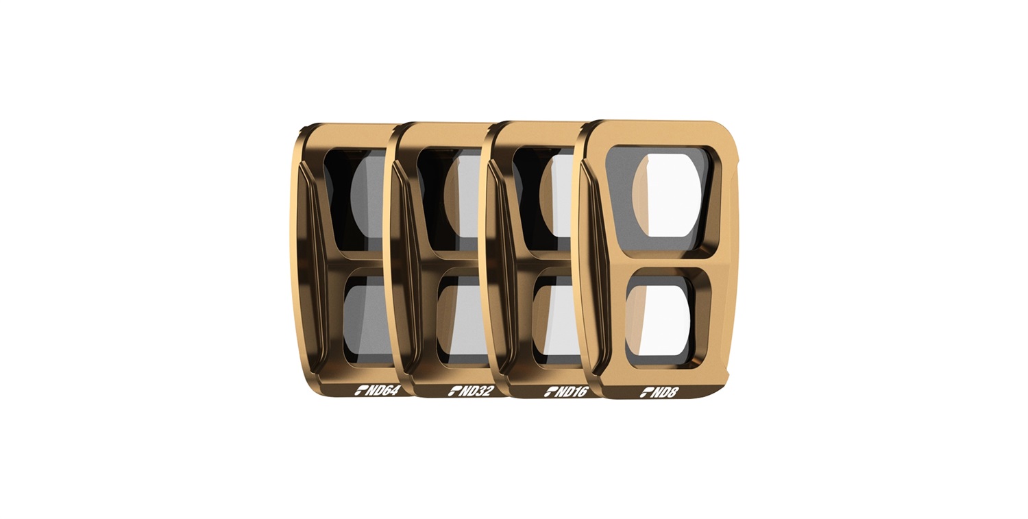 PolarPro Air 3 Set di filtri a densità neutra (ND8, ND16, ND32, ND64) per DJI Air 3 con custodia protettiva