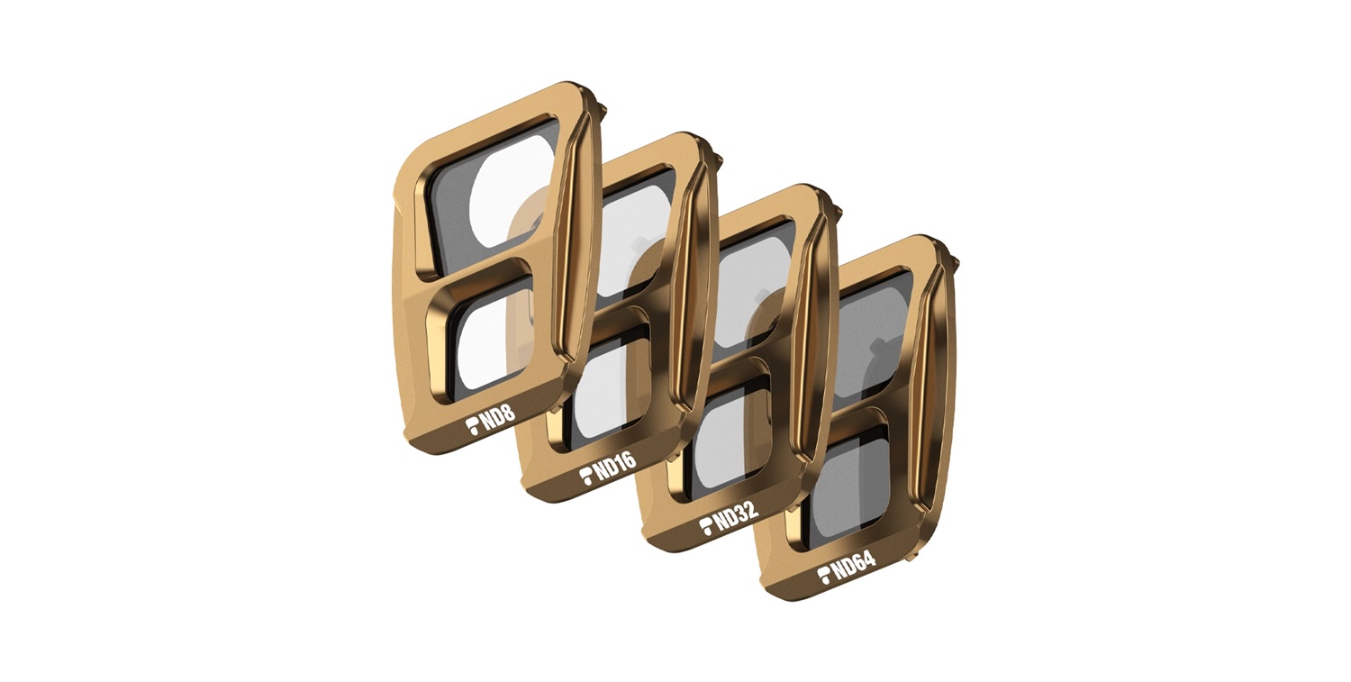 PolarPro Air 3 Set di filtri a densità neutra (ND8, ND16, ND32, ND64) per DJI Air 3 con custodia protettiva