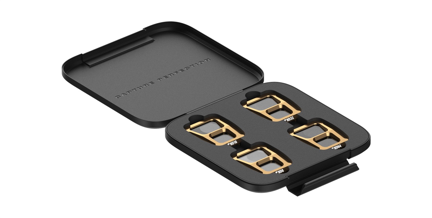 PolarPro Air 3 Set di filtri a densità neutra (ND8, ND16, ND32, ND64) per DJI Air 3 con custodia protettiva