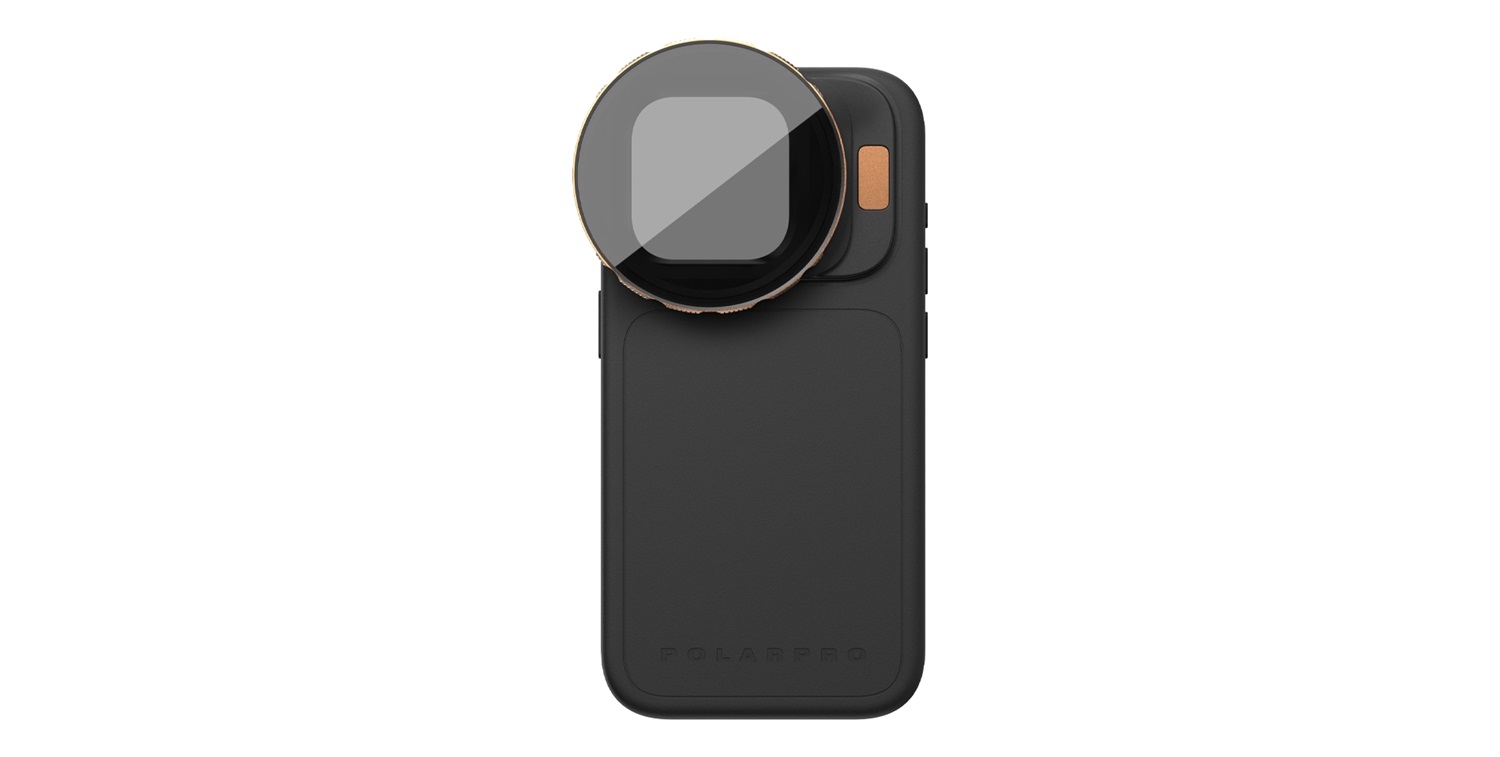 PolarPro LiteChaser iPhone 15 - Filtro CP - Filtro protettivo per fotocamera con MagSafe - Nero aerodinamico