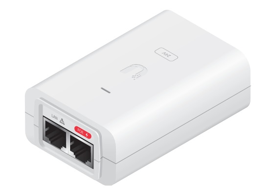 Ubiquiti POE-24-30W-G-WH Adattatore PoE e Iniettore Gigabit Ethernet 24V 30W Bianco