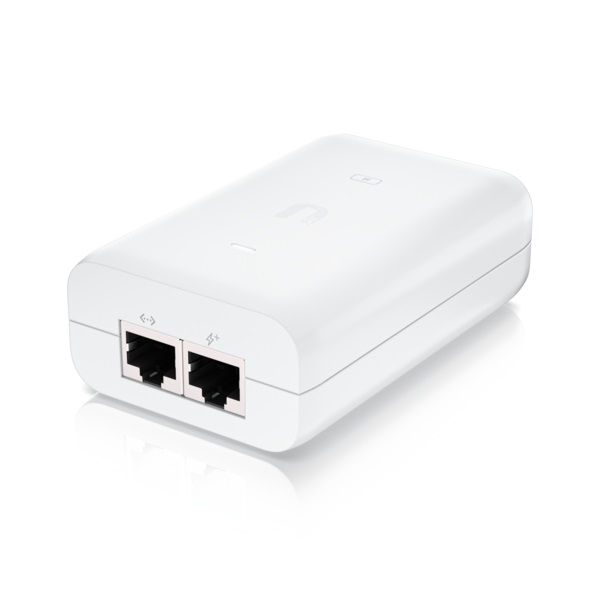 Ubiquiti U-POE-AT Adattatore PoE e Iniettore Gigabit Ethernet 30W 48V IEEE 802.3at Bianco