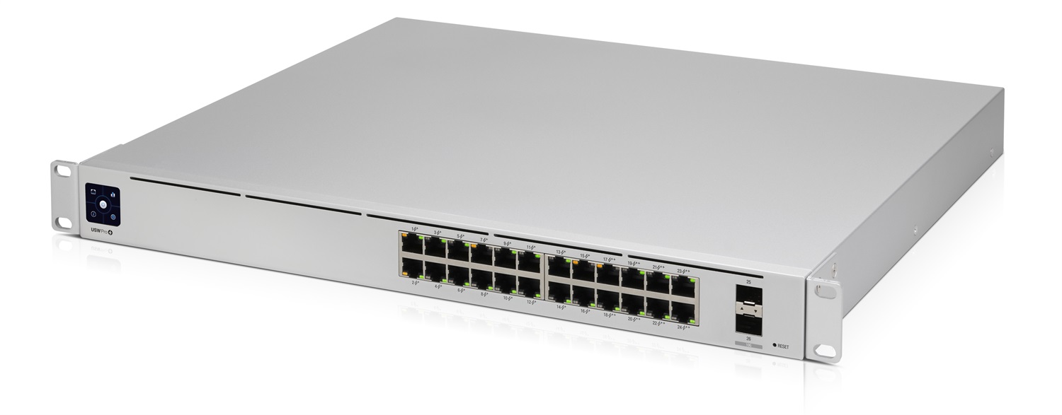 Ubiquiti UniFi Pro 24-Port PoE Switch Gestito L2/L3 Gigabit Ethernet (10/100/1000) con Supporto Power over Ethernet (PoE) 400W, Montaggio Rack 1U