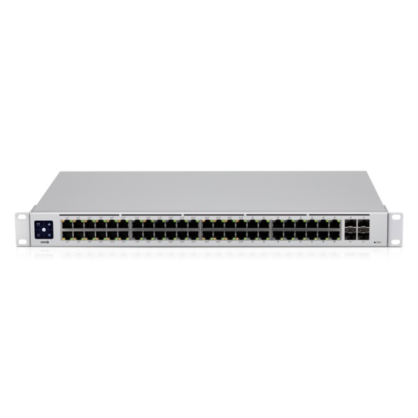Ubiquiti UniFi USW-48-POE-EU Switch di Rete Gestito Gigabit Ethernet con 48 Porte RJ45, 32 Porte PoE e 4 Porte SFP, Potenza Totale 210W