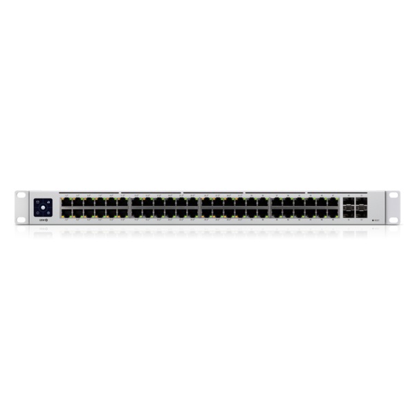 Ubiquiti UniFi USW-48-POE-EU Switch di Rete Gestito Gigabit Ethernet con 48 Porte RJ45, 32 Porte PoE e 4 Porte SFP, Potenza Totale 210W