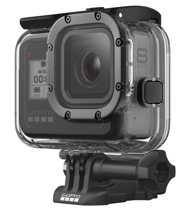 GoPro Custodia Protettiva AJDIV-001 per Hero8 Black - Accessorio Ufficiale, Trasparente, Impermeabile fino a 60 m