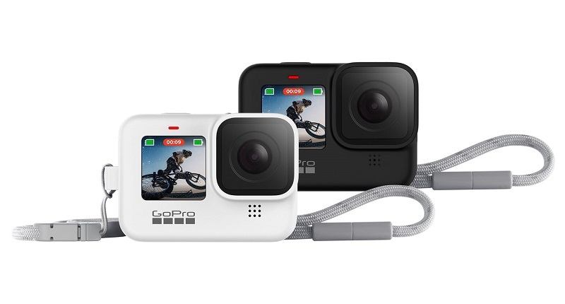 GoPro Guaina Cordino Nero per HERO9 Black, HERO10 Black e HERO11 Black - Accessorio Ufficiale con Custodia in Silicone e Laccio