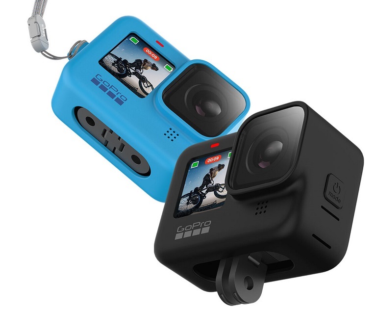 GoPro Guaina Cordino Nero per HERO9 Black, HERO10 Black e HERO11 Black - Accessorio Ufficiale con Custodia in Silicone e Laccio