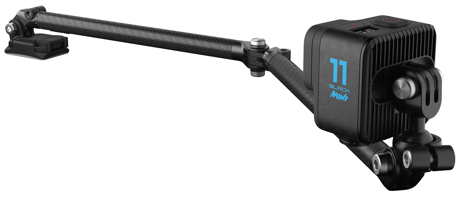 GoPro Asta AEXTM-001 con Supporti Adesivi - Estensione Pieghevole in Fibra di Carbonio, Lunghezza 25,4-53,3 cm
