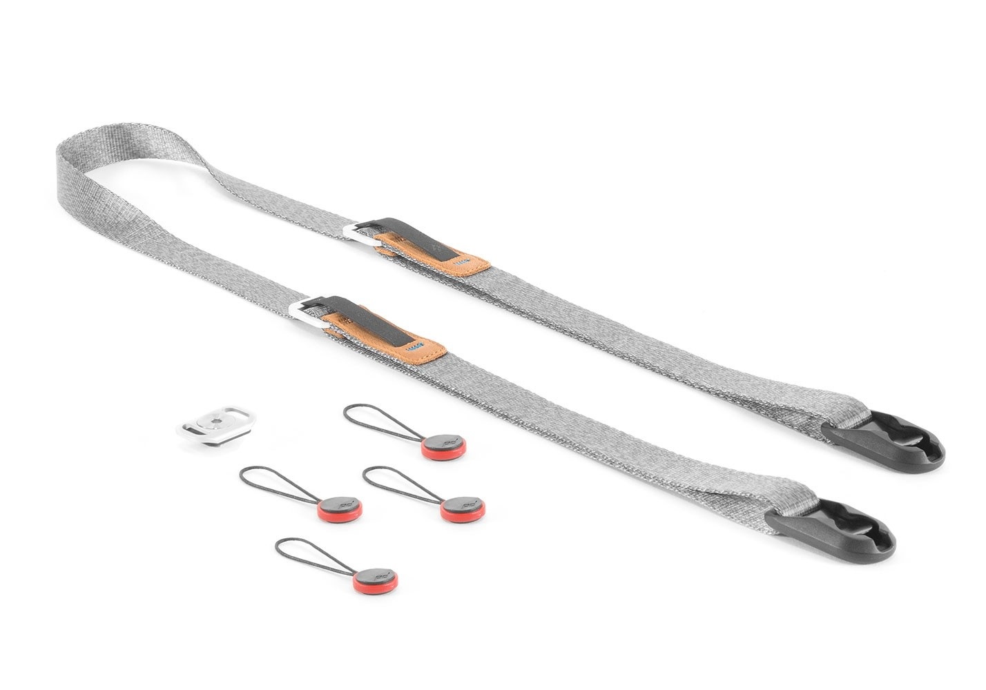 Peak Design L-AS-3 Cinghia da Fotocamera Grigia in Alluminio, Pelle e Nylon - Leggera e Versatile