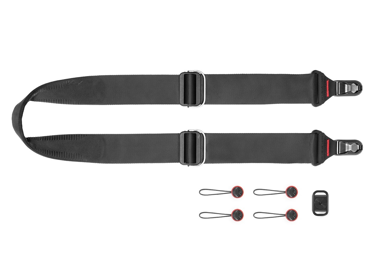 Peak Design SL-BK-3 Tracolla per Fotocamera in Alluminio e Nylon Nero - Versatile, Imbottita e Compatibile con DSLR e Mirrorless