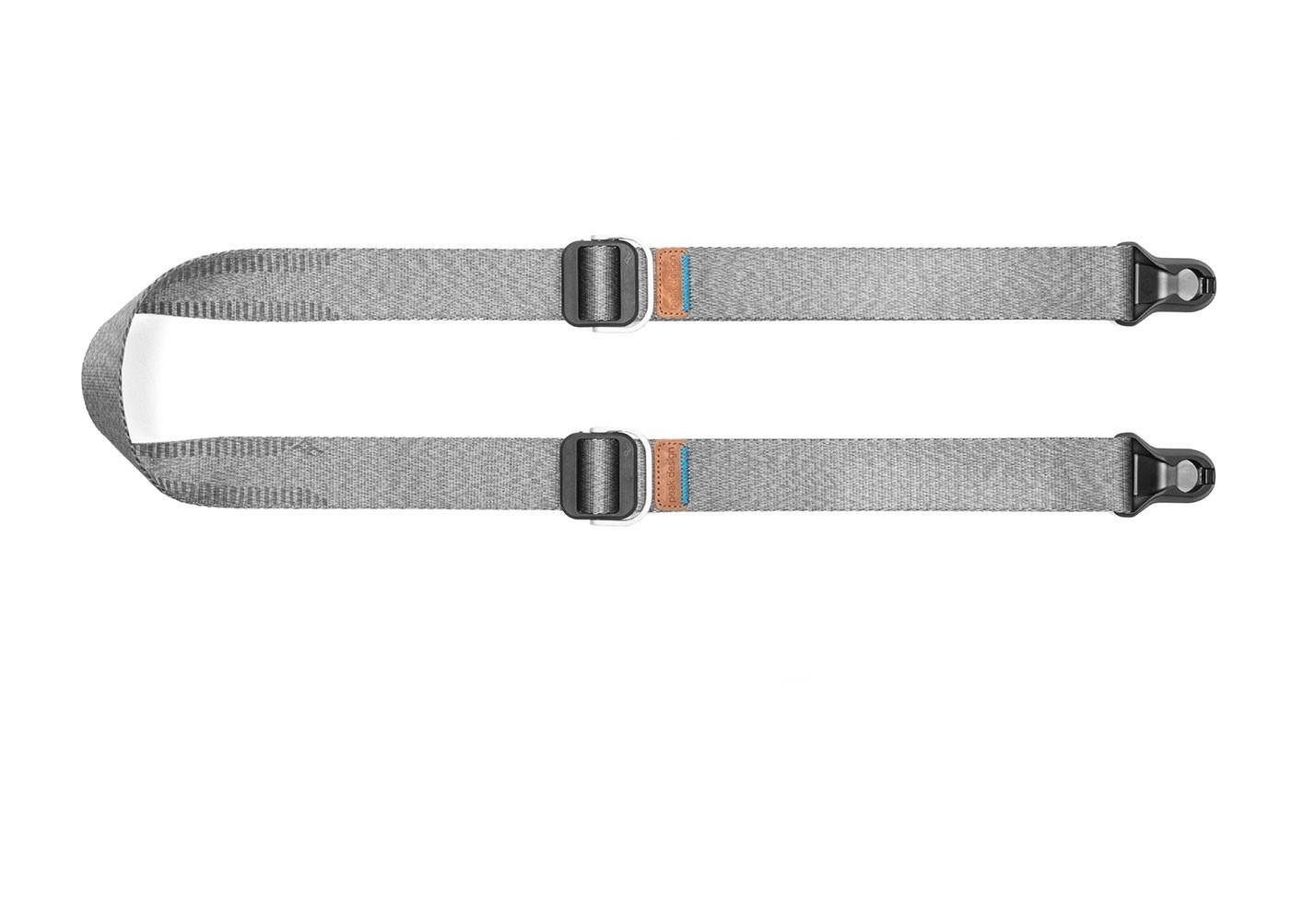 Peak Design Slide Lite Ash/Grey SLL-AS-3 - Tracolla Versatile per Fotocamere DSLR e Mirrorless