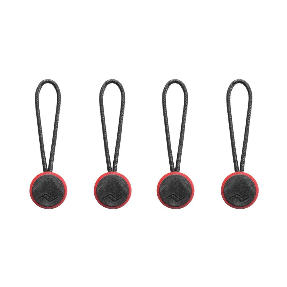 Peak Design Anchor 4 Pack - Connettori di Ancoraggio per Cinture e Fotocamere (Nero/Rosso)