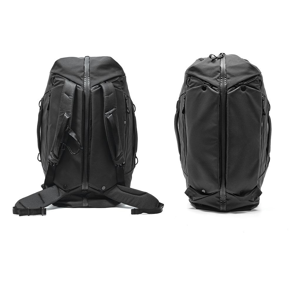 Peak Design Travel Duffelpack 65L Nero - Borsone da Viaggio con Porta Carte d'Identità e Spallacci Ergonomici