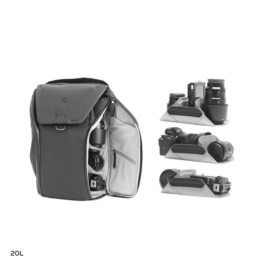 Peak Design Everyday Backpack 20L V2 - Zaino Nero per Fotografi e Creatori di Contenuti