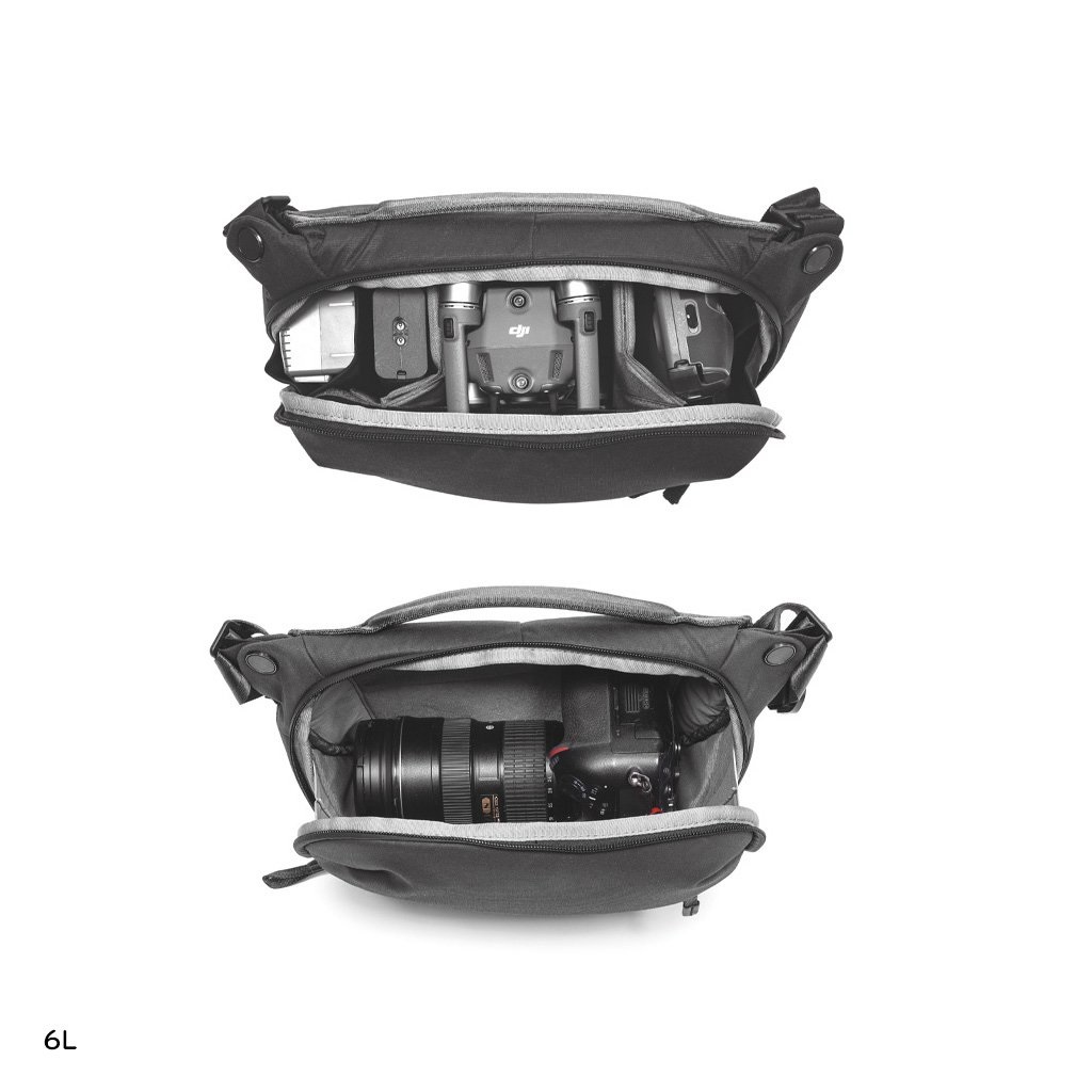 Peak Design Everyday Sling 6L v2 Black - Borsa a tracolla versatile e compatta