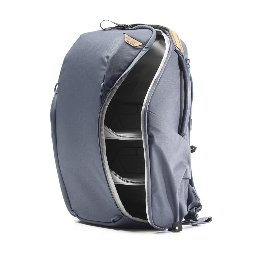 Peak Design Everyday Backpack Zip v2 15L - Blu Marino (Midnight) in Nylon e Poliuretano, Zaino Versatile per Fotografi