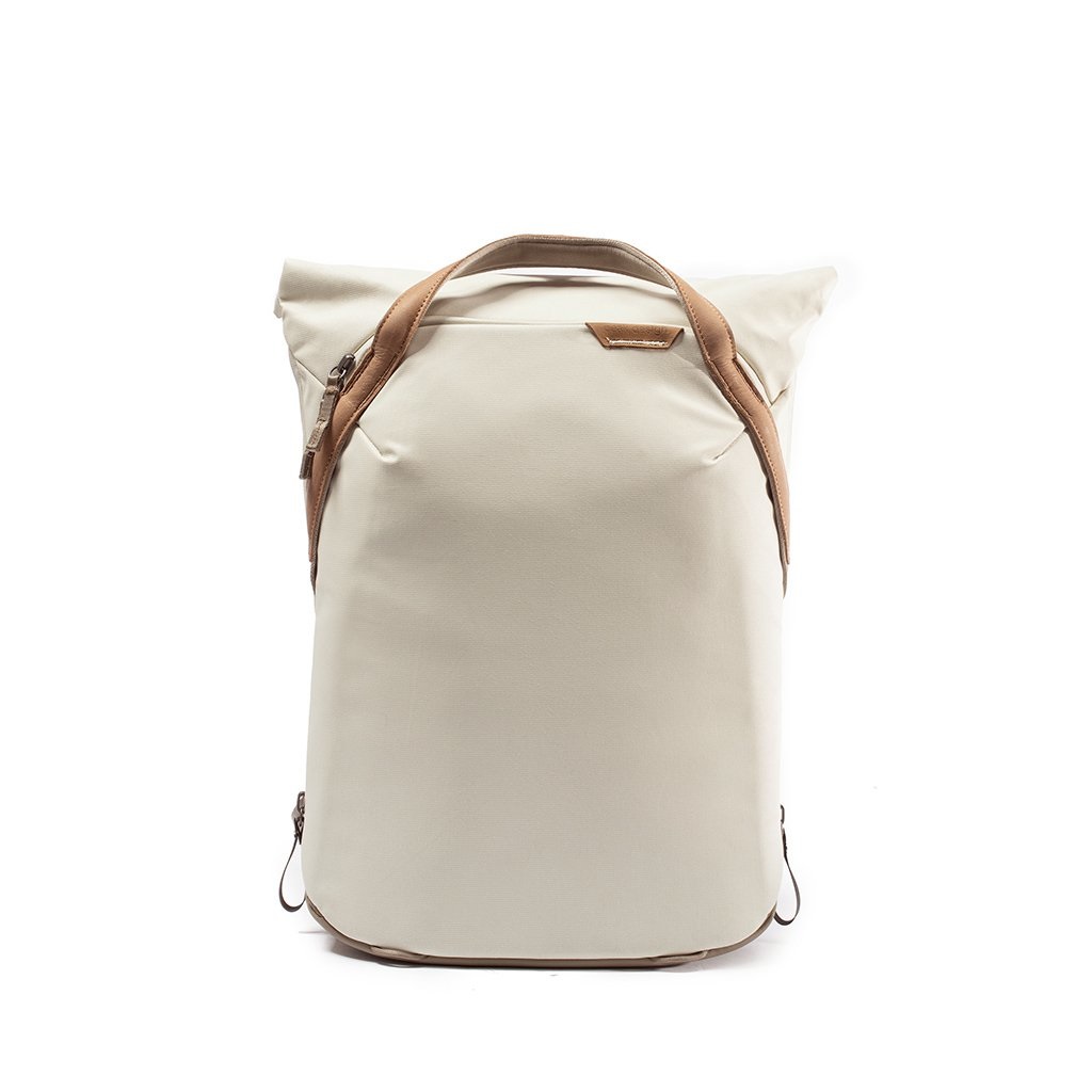 Peak Design Everyday Totepack 20L v2 - Zaino e Borsa in Osso Beige con Cinghie Imbottite e Accesso Roll-Top