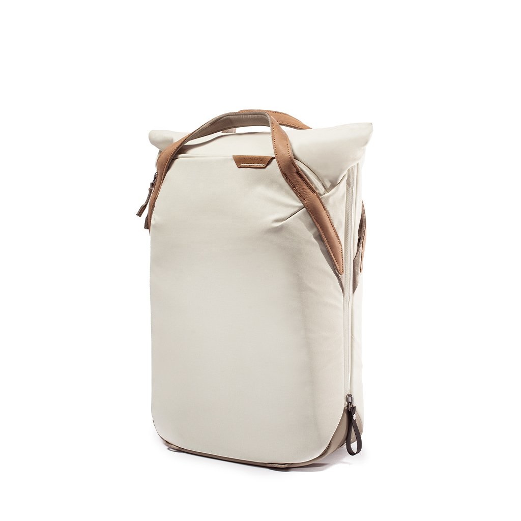 Peak Design Everyday Totepack 20L v2 - Zaino e Borsa in Osso Beige con Cinghie Imbottite e Accesso Roll-Top