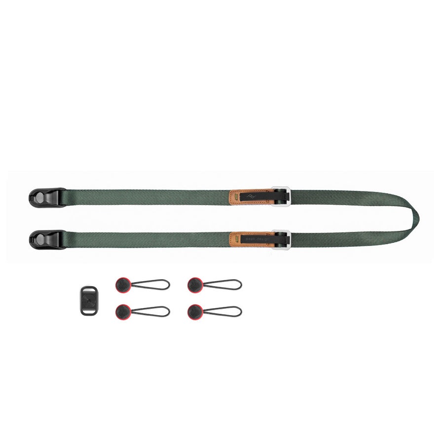 Peak Design Leash - Tracolla per Fotocamera Sage Green, Versatile e Leggera con Sistema Anchor Link