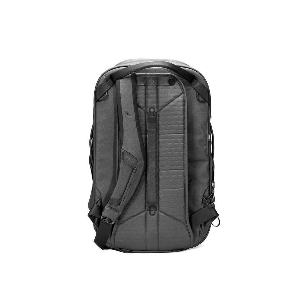 Peak Design Travel Backpack 30L - Zaino da Viaggio Espandibile Nero in Nylon con Accesso Completo e Spallacci Imbottiti