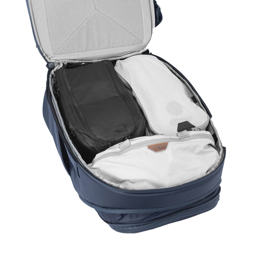 Peak Design Travel Backpack 30L - Zaino da Viaggio Blu Notte in Nylon, Robusto ed Espandibile