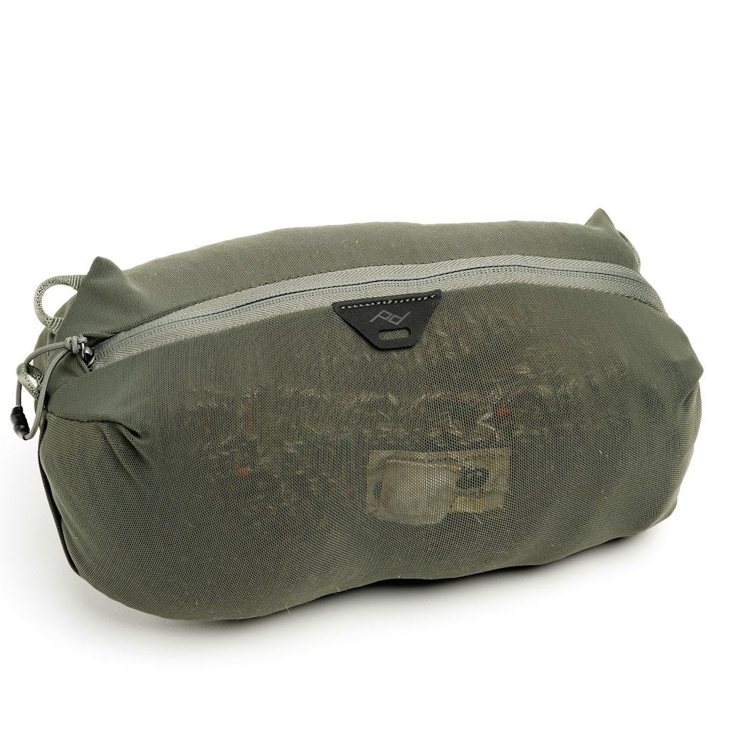 Peak Design Ultralight Mesh Packing Cube X-Small - Cubo ultraleggero in salvia per organizzazione bagagli