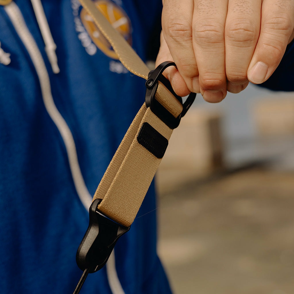 Peak Design Slide Lite Tracolla Coyote - Cinghia Regolabile in Nylon e Pelle per DSLR e Mirrorless