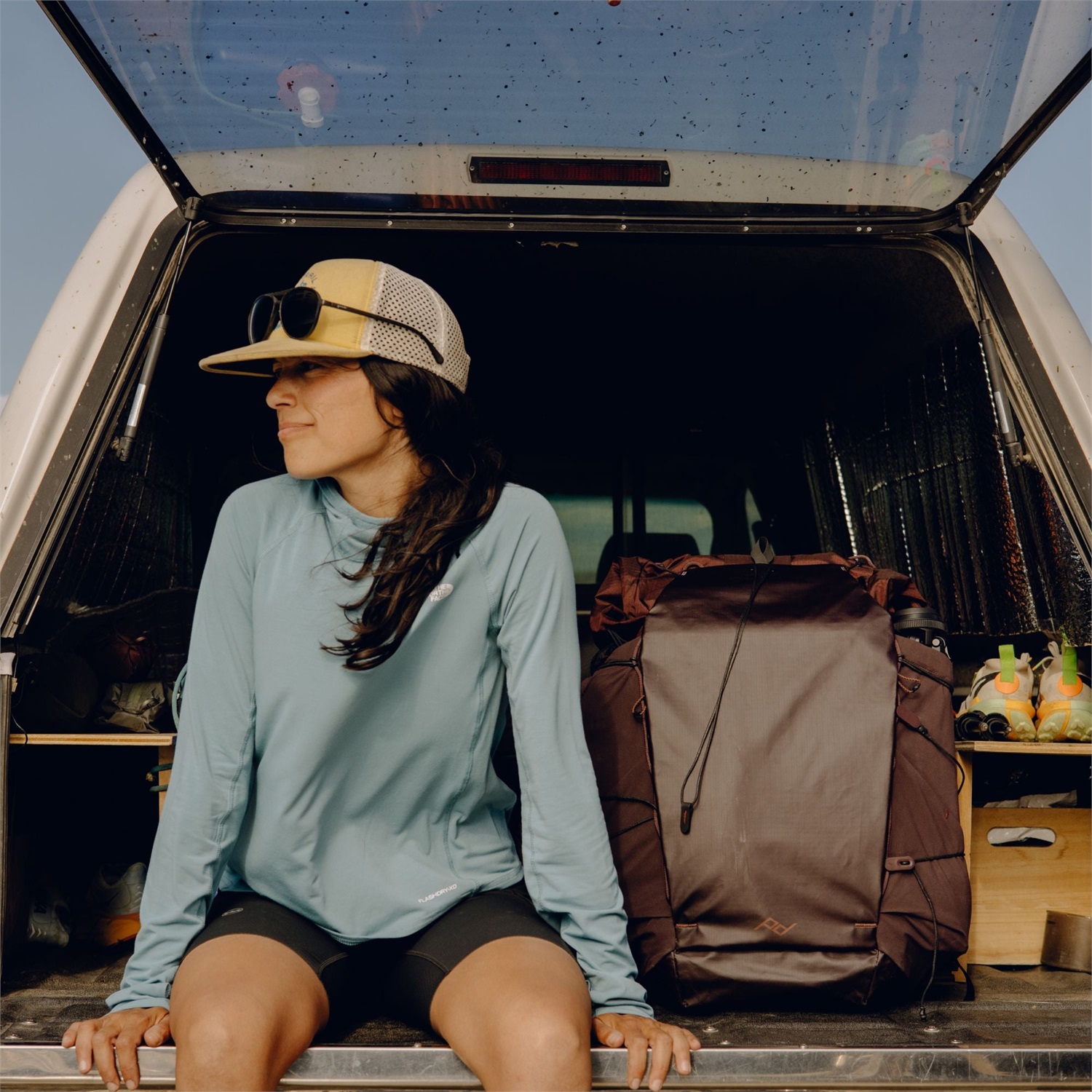 Peak Design Outdoor Backpack 45L Bordeaux - Zaino da Esterno Leggero e Versatile per Fotografi