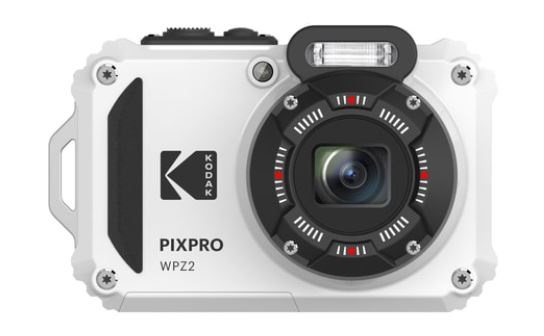 Kodak PIXPRO WPZ2 - Fotocamera Digitale Impermeabile 16.76 MP BSI CMOS, Zoom Ottico 4x, Antiurto, Full HD, Bianco