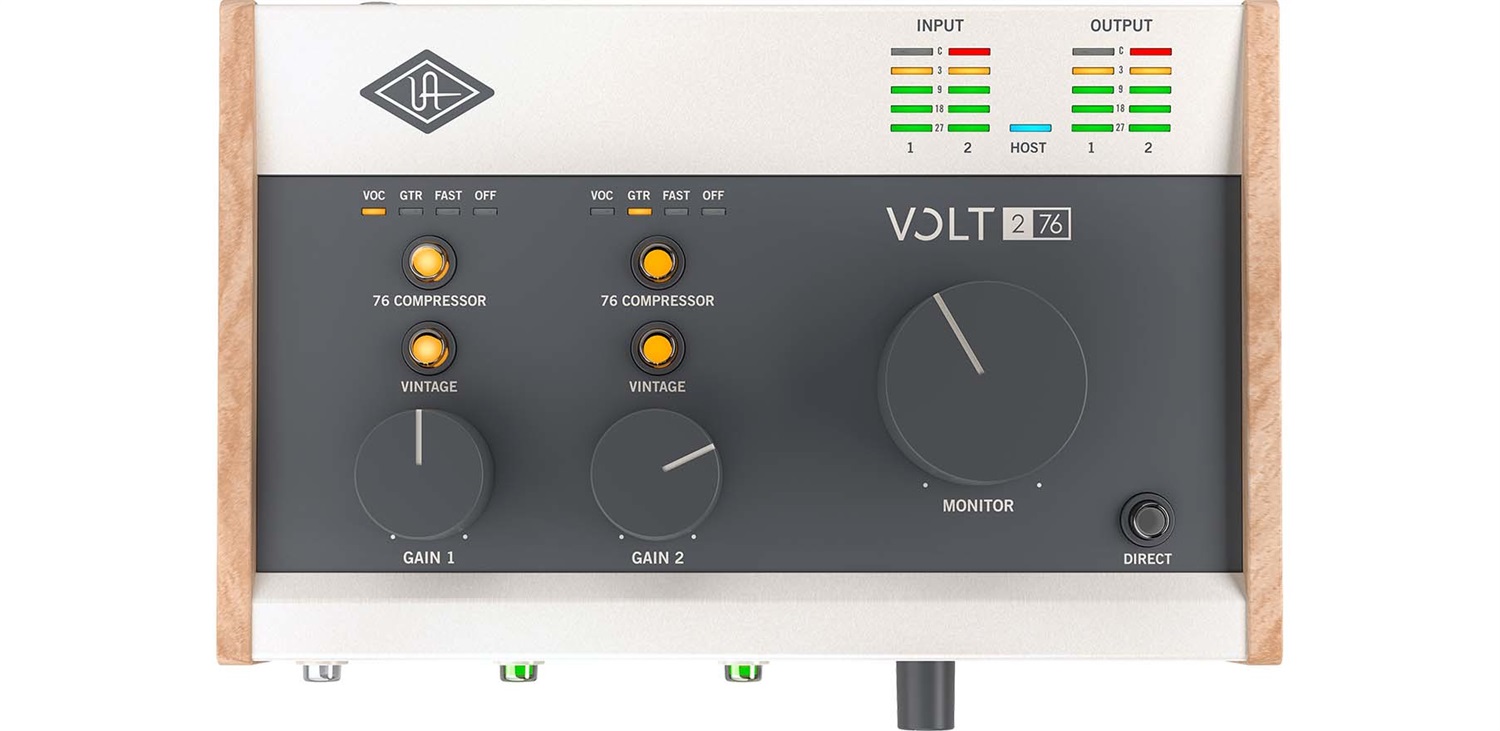 Universal Audio Volt 276 - Interfaccia audio USB 2 in 2 out per recording, podcasting e streaming con Vintage Mic Preamp e compressori incorporati