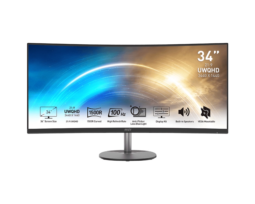 MSI PRO MP341CQDE Monitor PC 34
