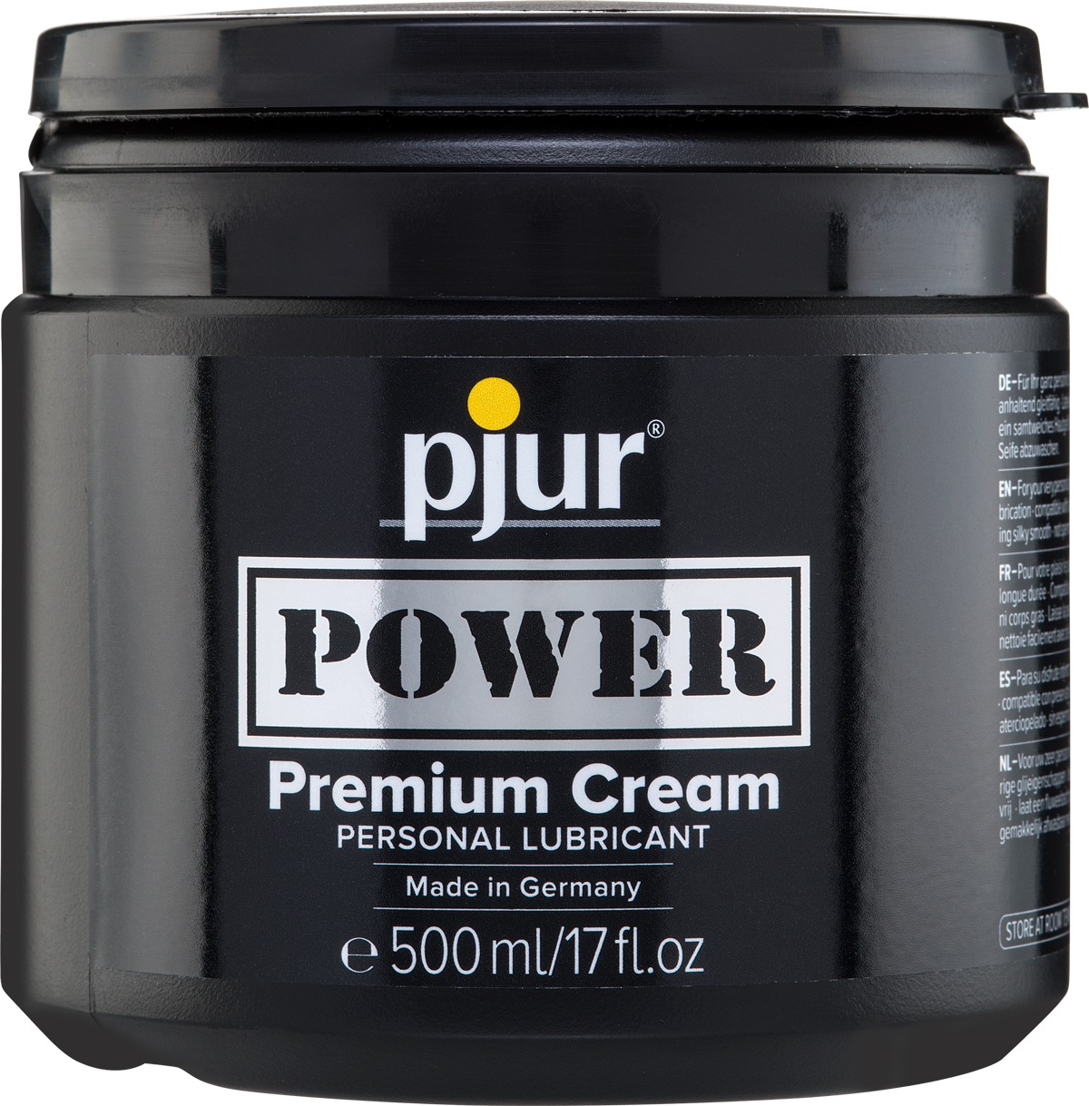 Pjur Power Premium Crema Lubrificante 500 ml - Eccellenti Proprietà di Scorrimento per Esperienze Anali Confortevoli