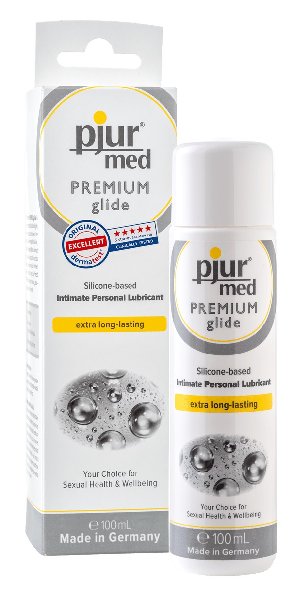 Pjur Med Premium Glide - Lubrificante al Silicone 100 ml per Pelli Sensibili e Lubrificazione Duratura
