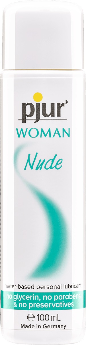 Pjur Woman Nude Lubrificante a Base d'Acqua 100 ml - Senza Additivi, Ideale per Pelli Sensibili