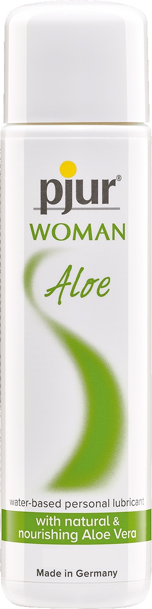 Pjur Woman Aloe - Lubrificante a base d'acqua con Aloe Vera - 30 ml - Nutriente e Delicato per Pelli Sensibili