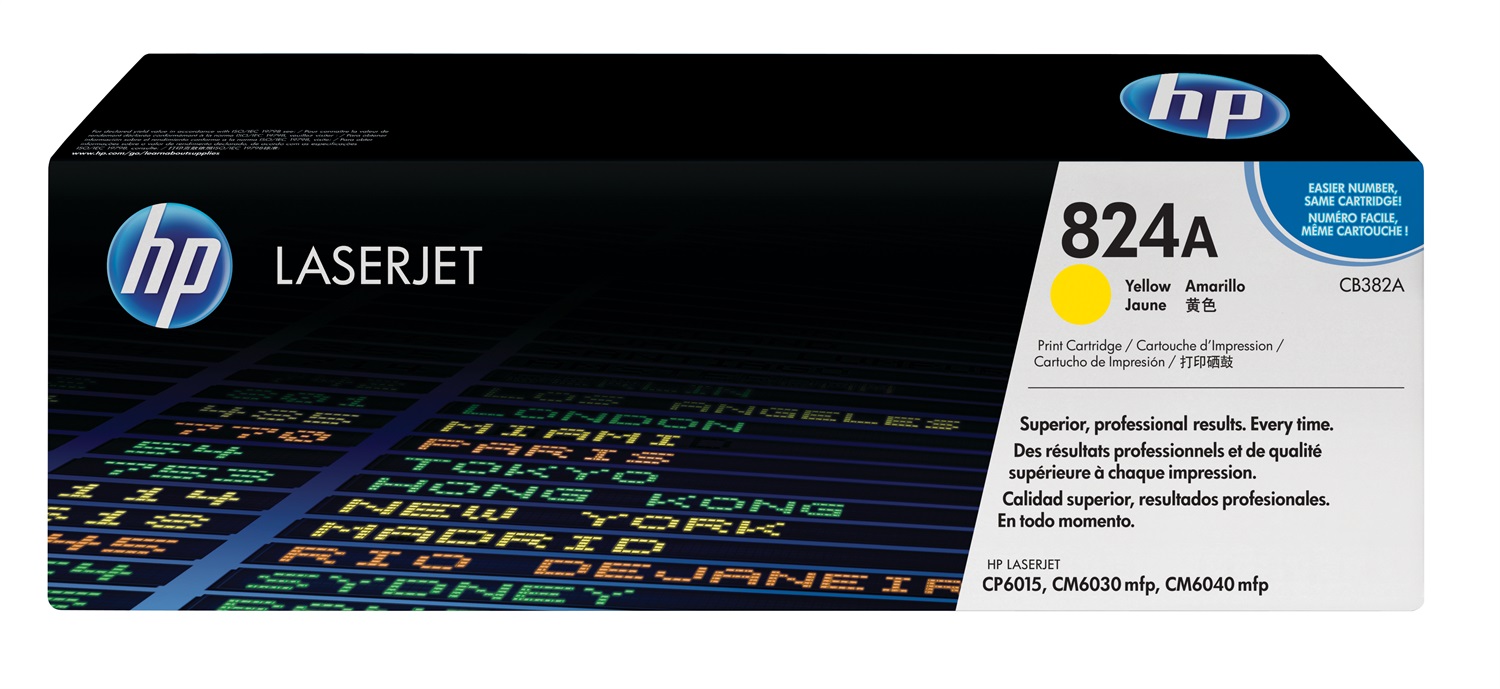HP Cartuccia Toner originale giallo LaserJet 824A - Resa 21000 pagine, 1 pz