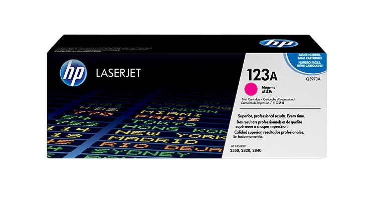HP Q3973A 123A Toner Magenta Originale - Cartuccia per HP Color LaserJet 2550, 2000 Pagine