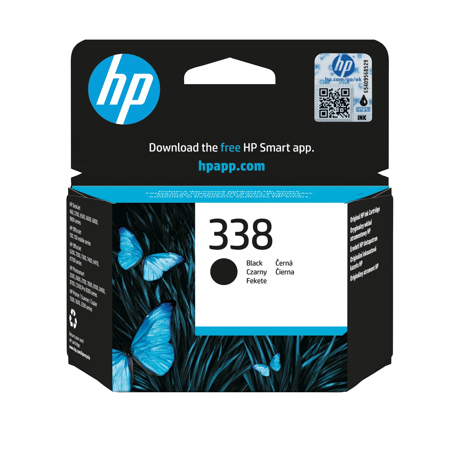 HP Cartuccia originale inchiostro nero 338 - 11 ml, fino a 450 pagine, compatibile con DeskJet e Photosmart