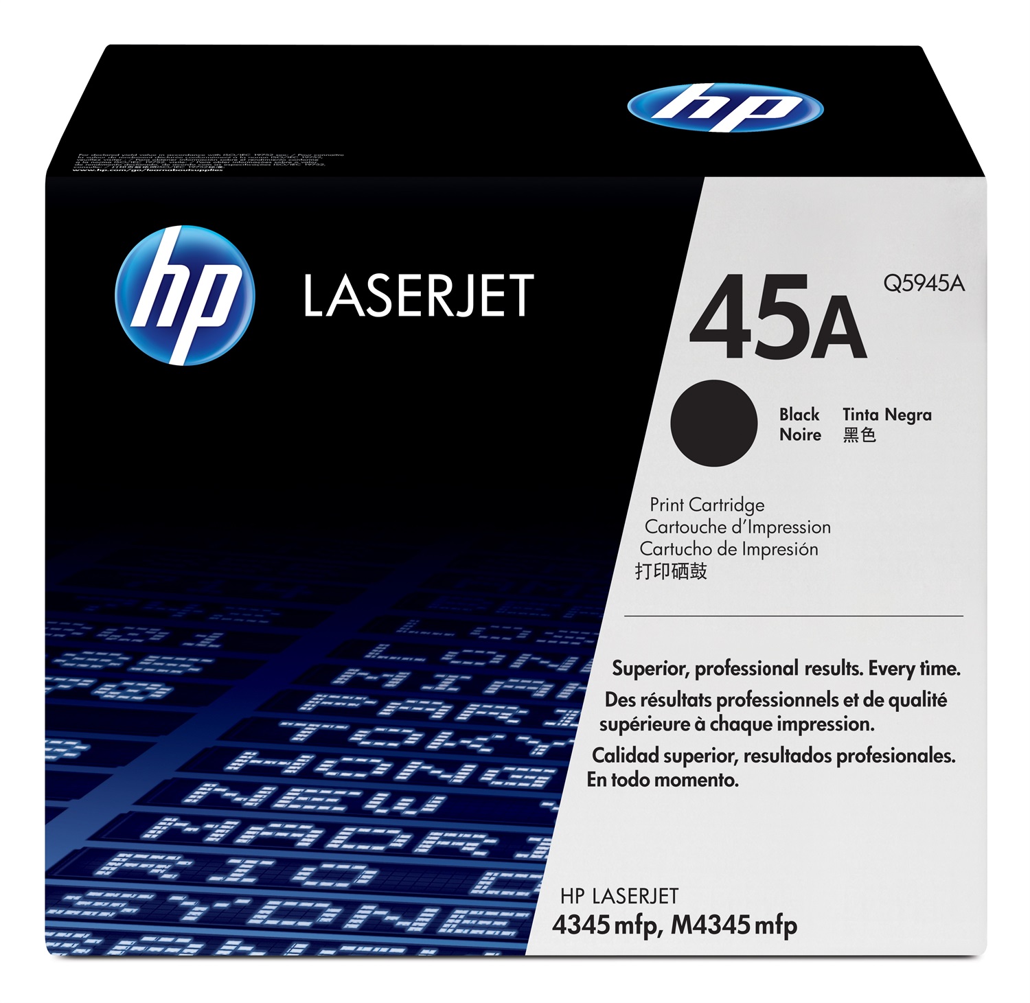 HP Cartuccia Toner Originale Nero Q5945A - 18.000 Pagine per LaserJet 4345MFP, 4345X MFP, 4345XM MFP, 4345XS MFP
